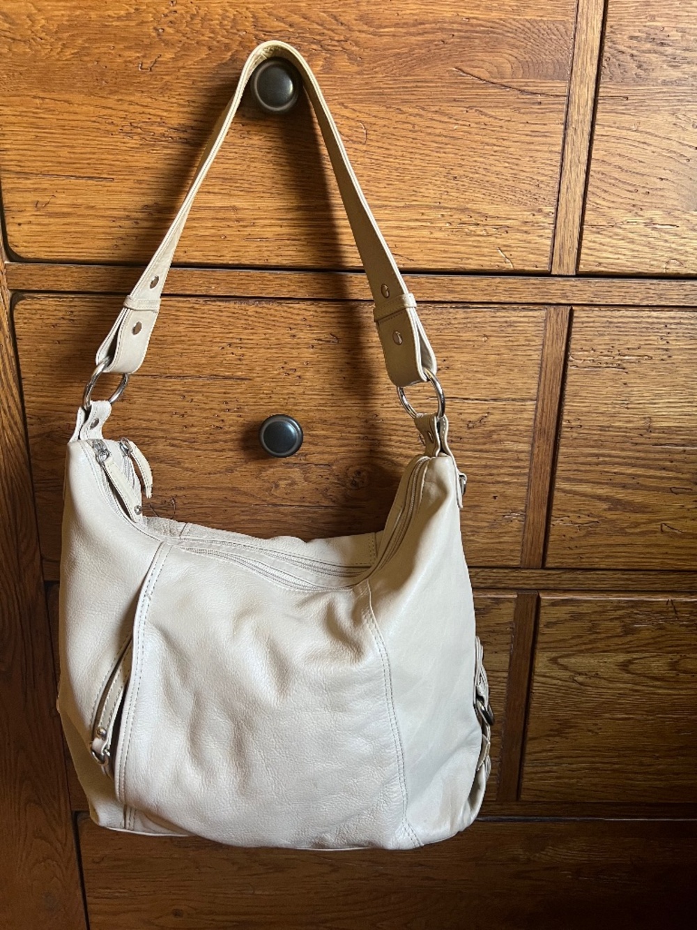 Great American Leatherworks beige purse